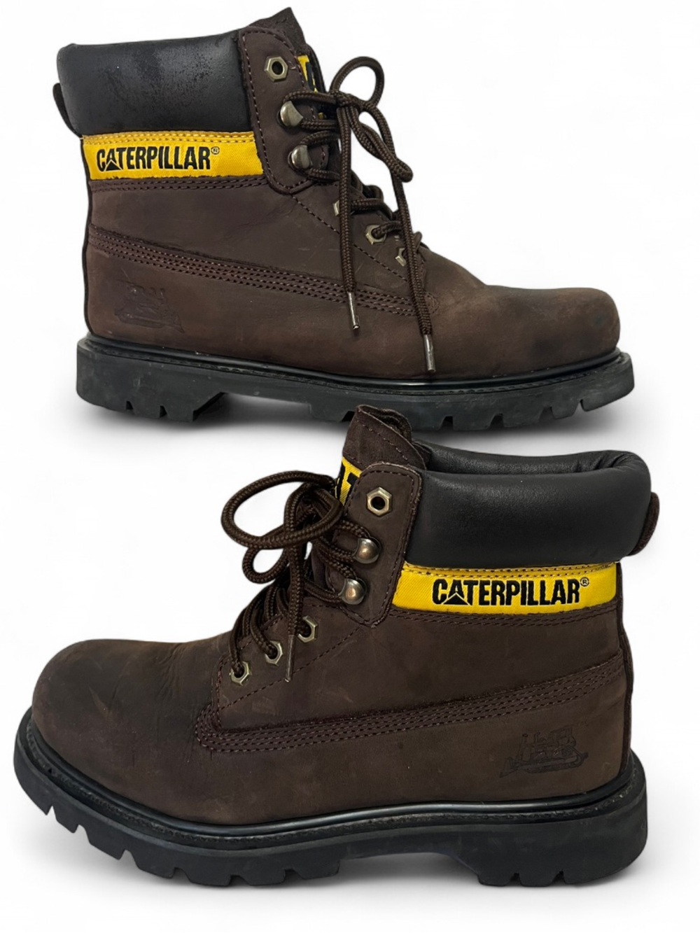Caterpillar Men’s Work Boot Size 8.5 Brown Leather Safety Toe CAT Colorado